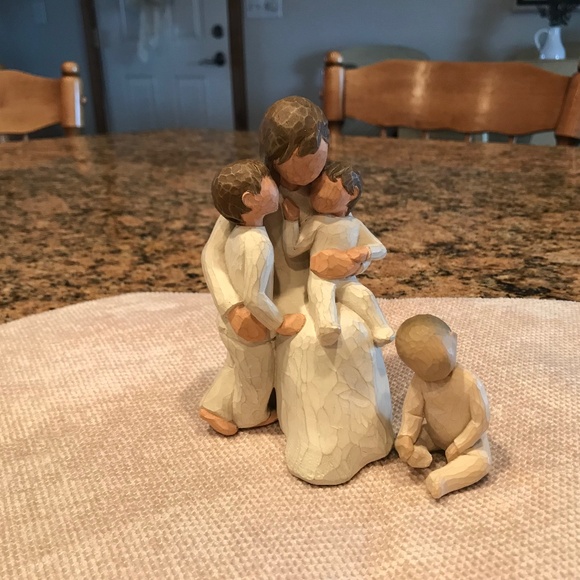 Demdaco Willow Tree Quietly By Susan Lordi Plus Extra Child - Picture 1 of 4